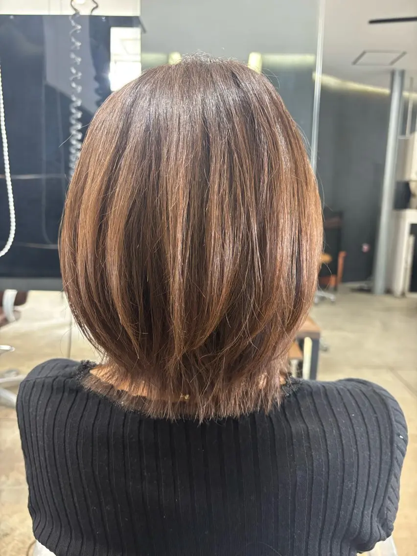 ミディアム レイヤー/髪質改善 🌿青山英里のヘアスタイル