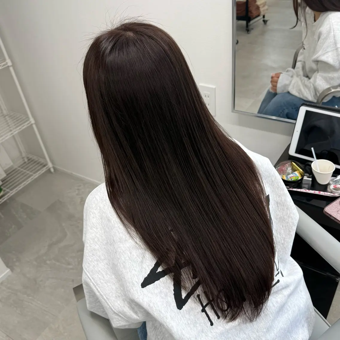 ロング カラー ブラウンカラー カット ヘアカラー トリートメント 中明度カラー/ ベージュ/noaのヘアスタイル