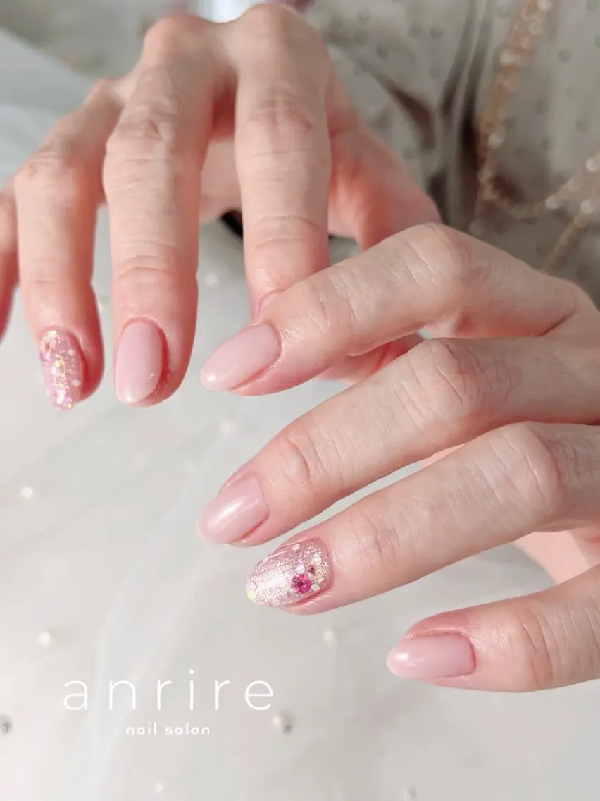 ネイル マグネットネイル オフィスネイル 春ネイル nailsalon anrireのネイルデザイン