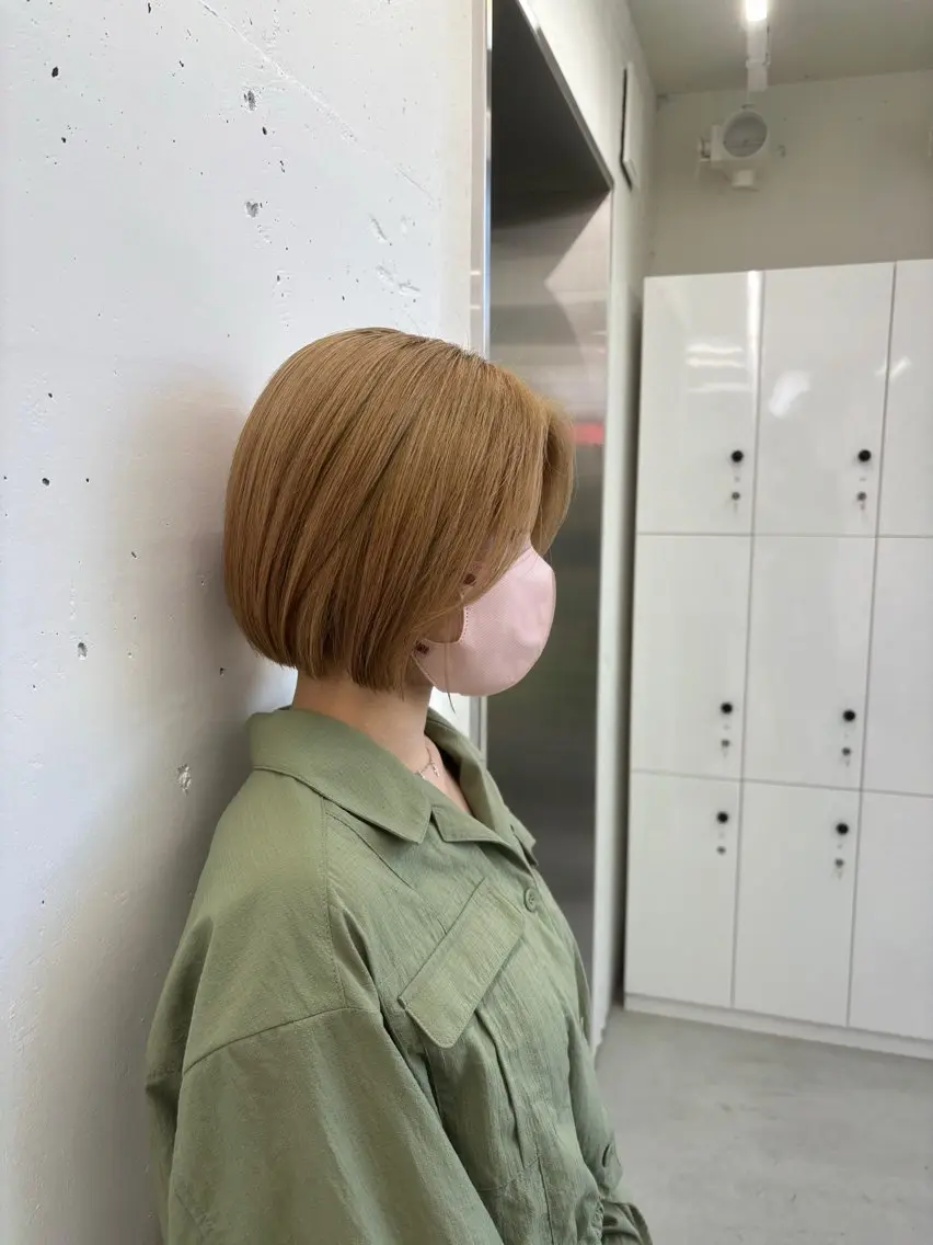 ミディアム カラー ブリーチ ケアブリーチ ハイトーンカラー 韓国風ヘア トリートメント カット ヘアカラー トリートメント 🐶ひかる🐶 JILLSTUDIOのヘアスタイル