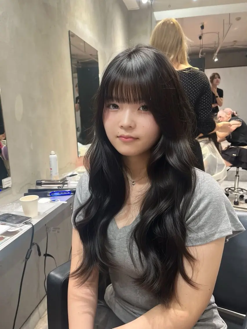 ロング カラー ブラウンカラー ダークブラウン レイヤーカット カット ヘアカラー トリートメント レイヤー/ブリーチ/ エクステ💫ひかるのヘアスタイル