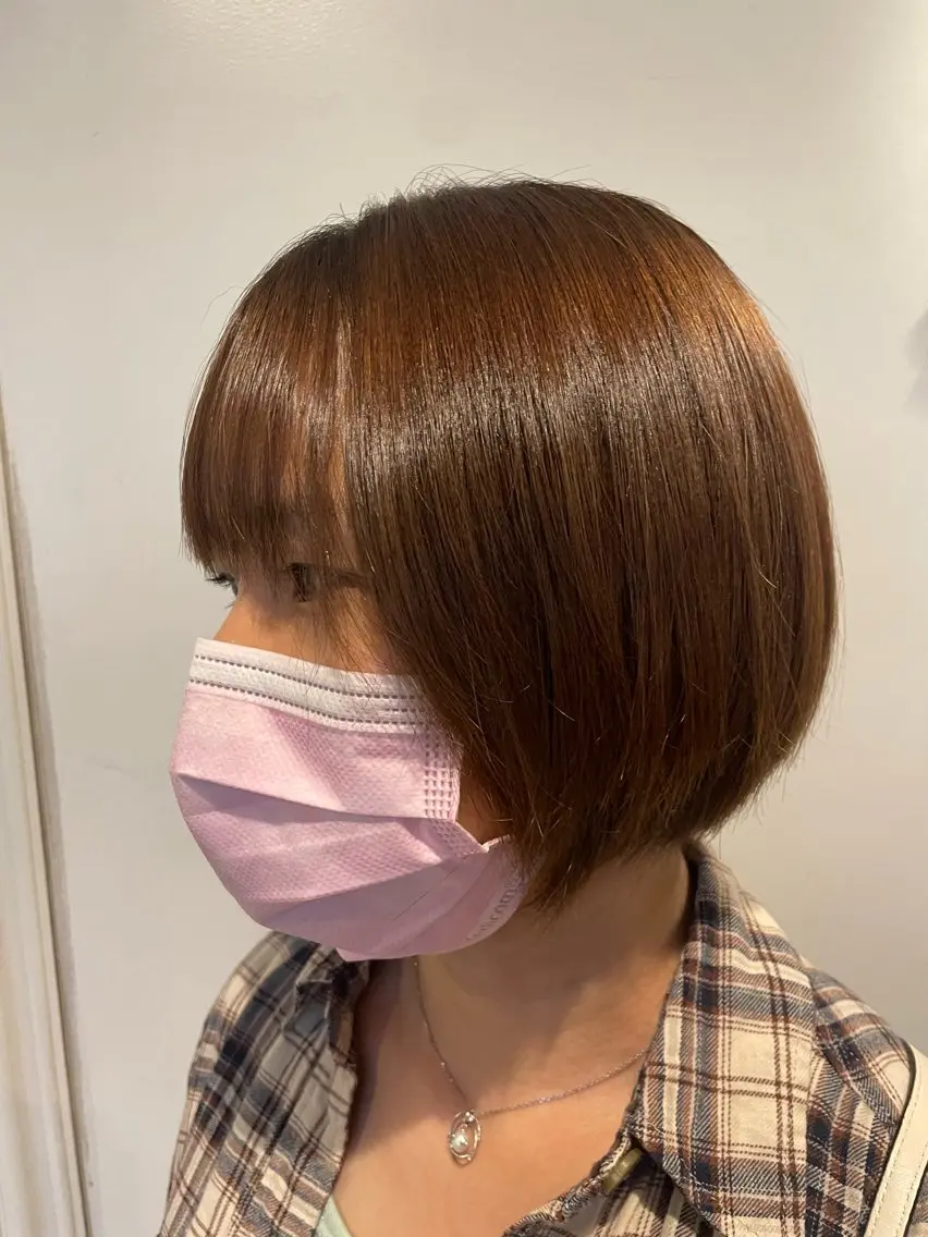 ショート ヘアカラー トリートメント SARA古賀店 かすみ🐬🩵のヘアスタイル
