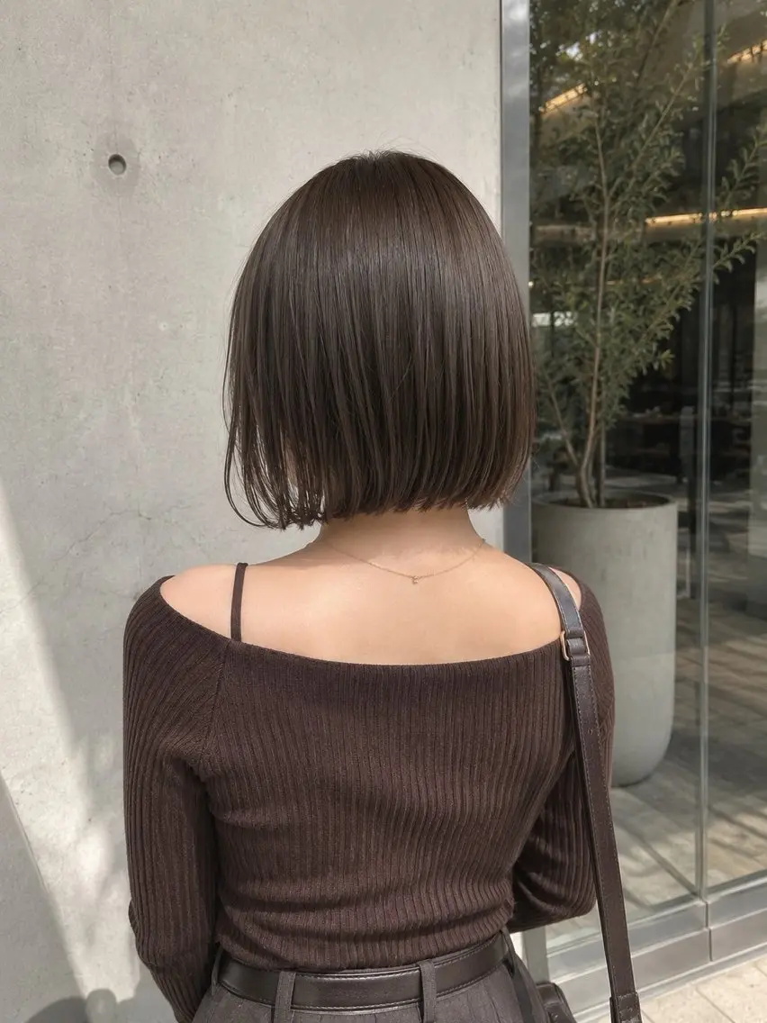 【暗めでも透明感🫧】カット+透明感カラー+3stepトリートメントの写真