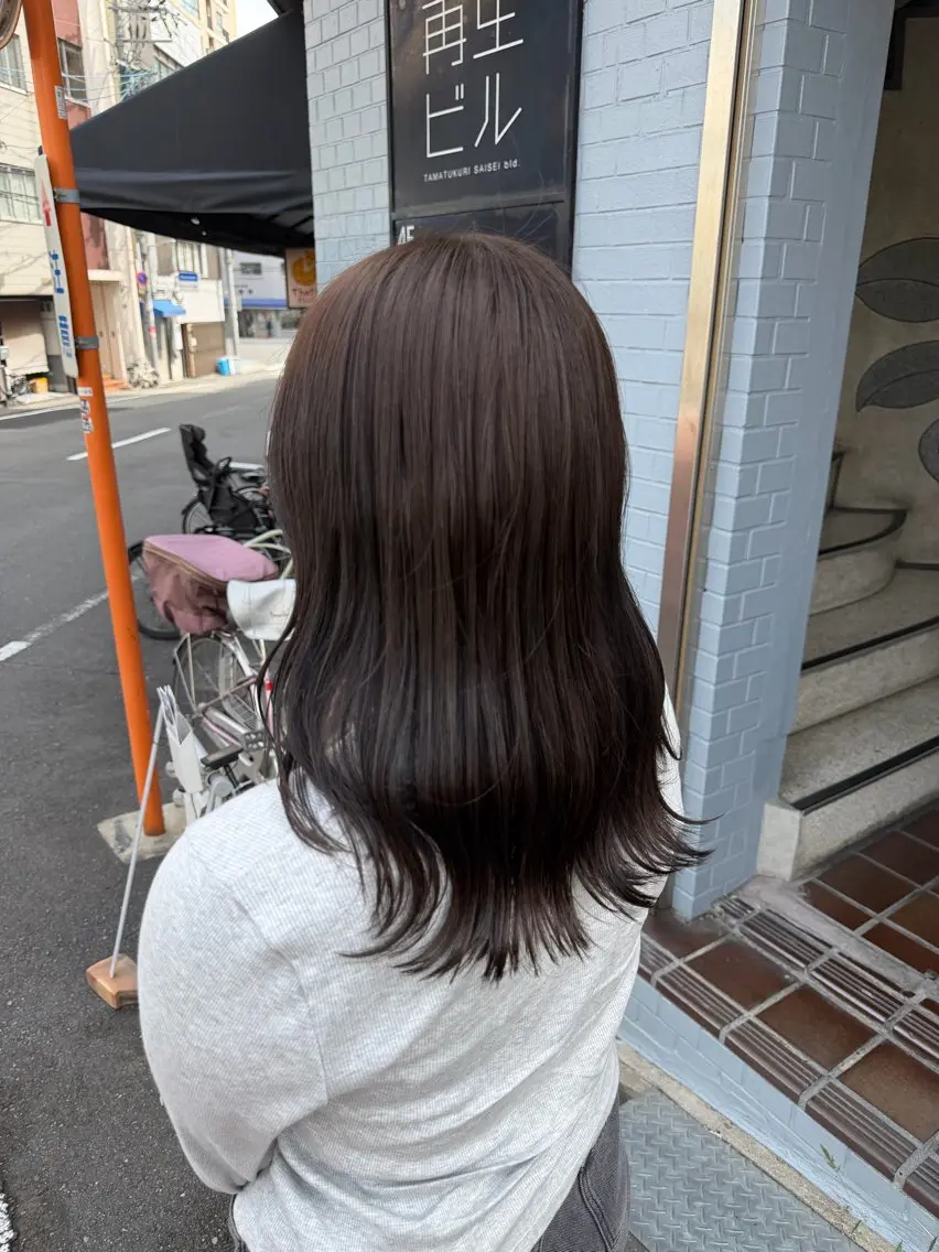 セミロング ヘアカラー 柿本ひな / カラーモデル様募集中のヘアスタイル