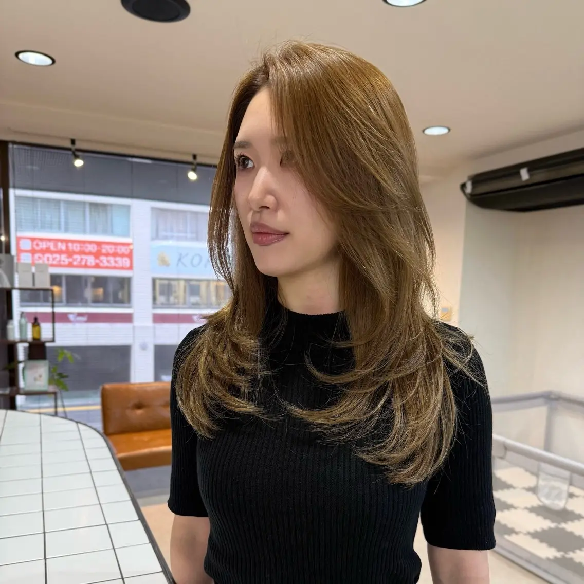 セミロング カット ヘアカラー トリートメント ユウダイ 【SHICUNE】のヘアスタイル