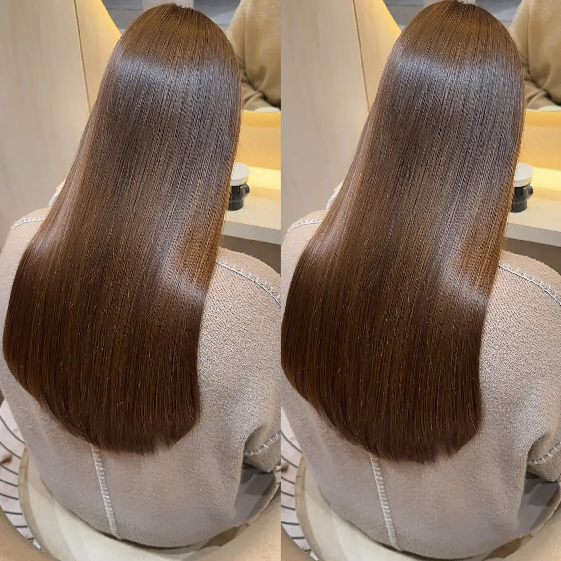 ロング カラー カット 縮毛矯正 縮毛矯正✨🫧 レイヤー川村利幸のヘアスタイル