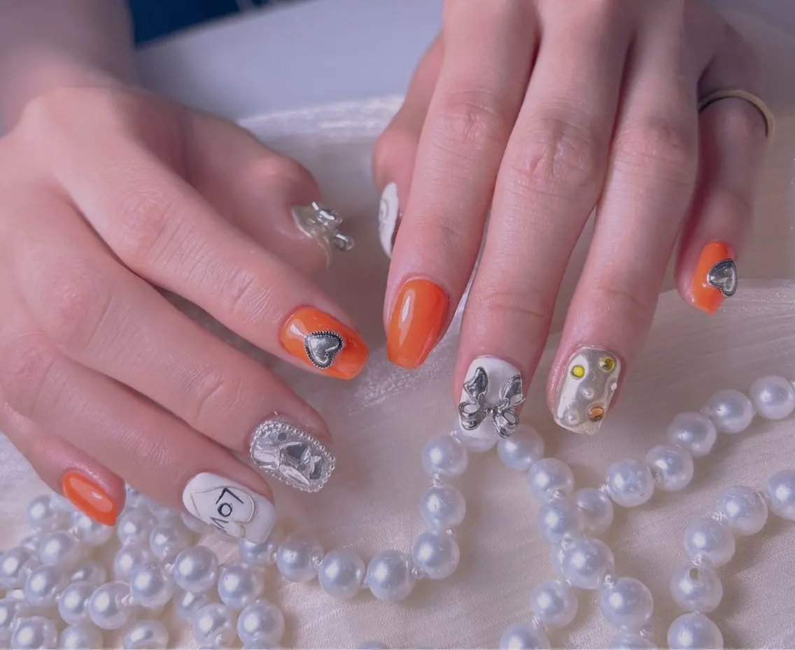 ネイル ハンドネイル M🌷nail 長さだし専門店のネイルデザイン