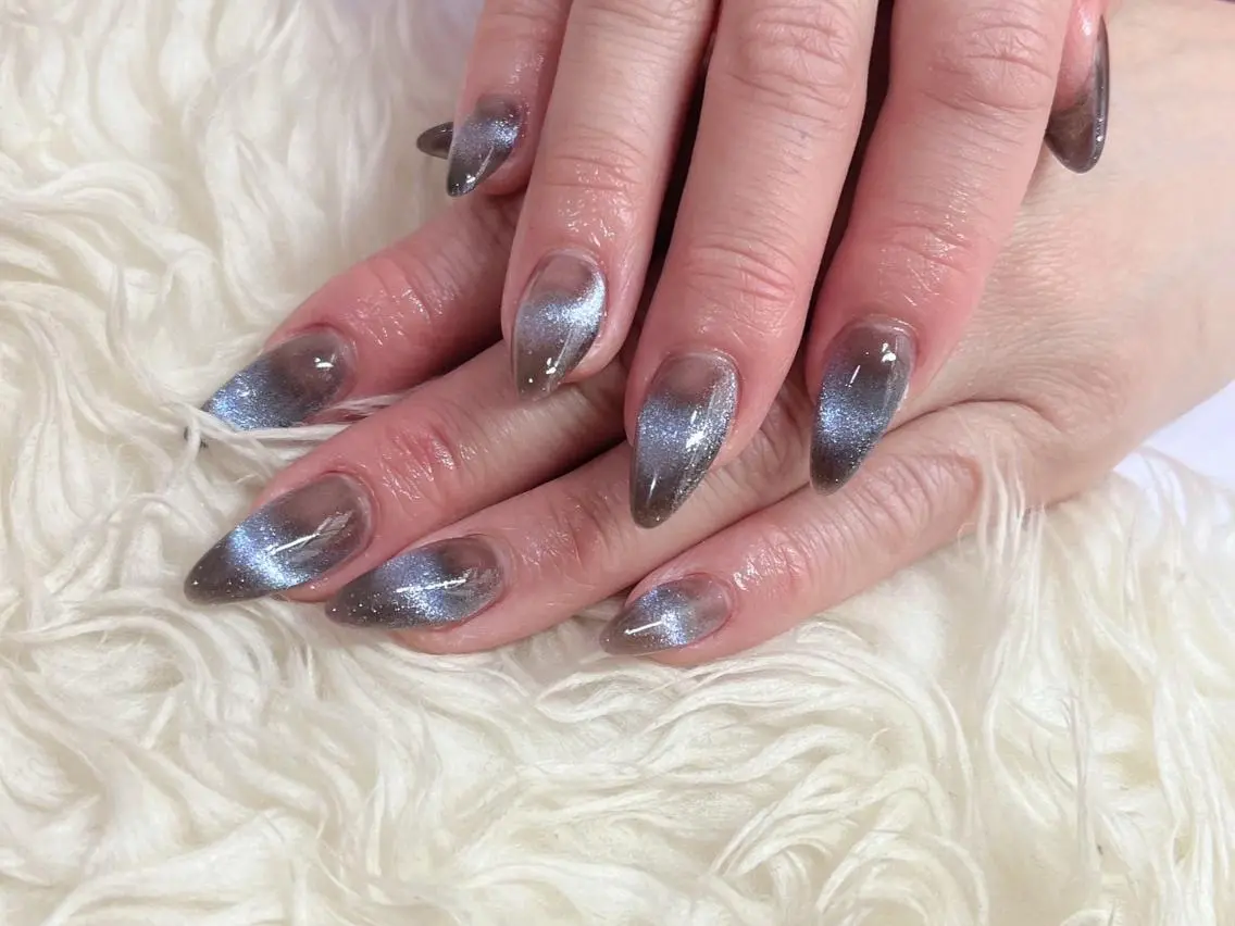 ネイル 長さ出し フレンチネイル ジェルネイル グラデーション 韓国ネイル ハンドネイル Nail&eye Belire 新宿のネイルデザイン