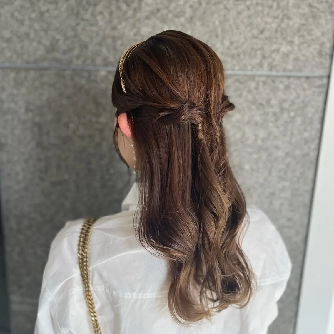 ロング ヘアアレンジ 透け感ブラウンカラー /レイヤー🧸ナシコのヘアスタイル