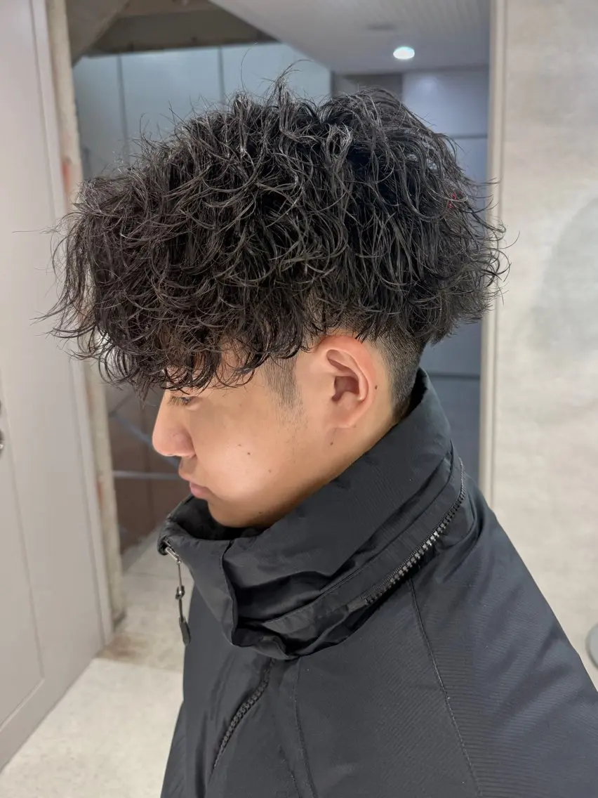 ショート パーマ メンズ 【メンズサロン】 BLUCK 横浜のヘアスタイル
