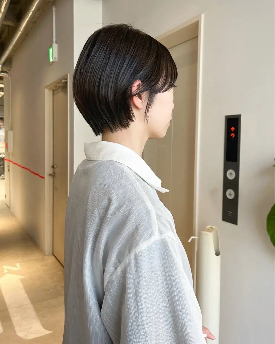 ショート かわい りほのヘアスタイル
