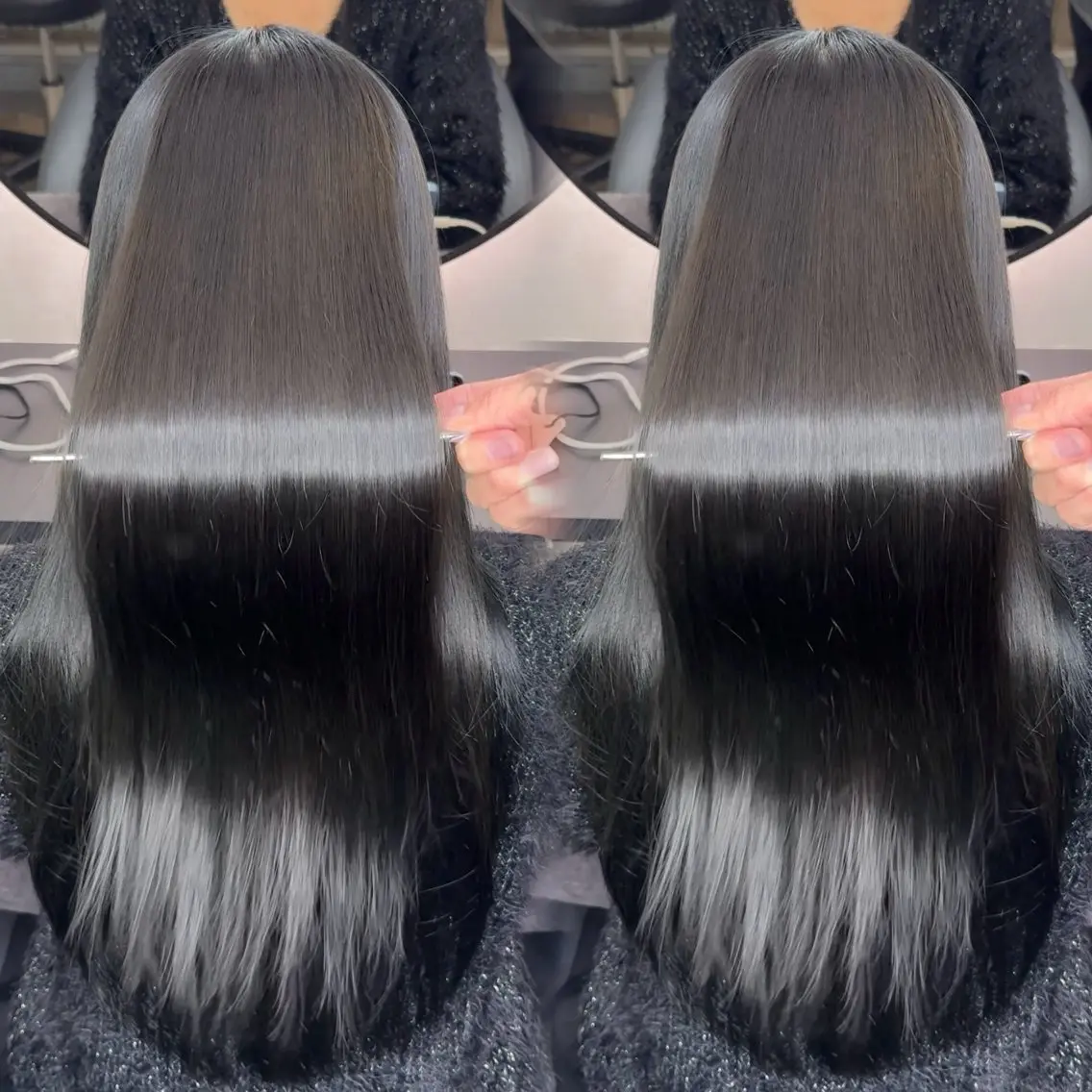ロング カラー ヘアアレンジ カット ヘアカラー 縮毛矯正 トリートメント 新宿 /髪質改善/ レイヤー/ヒュウガのヘアスタイル