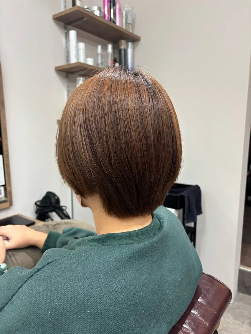 ショート ショートボブ ボブ ショートヘア 小顔カット 椎名 紗愛のヘアスタイル