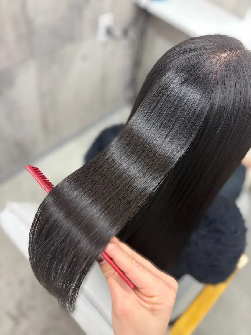 ロング カラー カット ヘアカラー トリートメント ageless/ nana/髪質改善のヘアスタイル