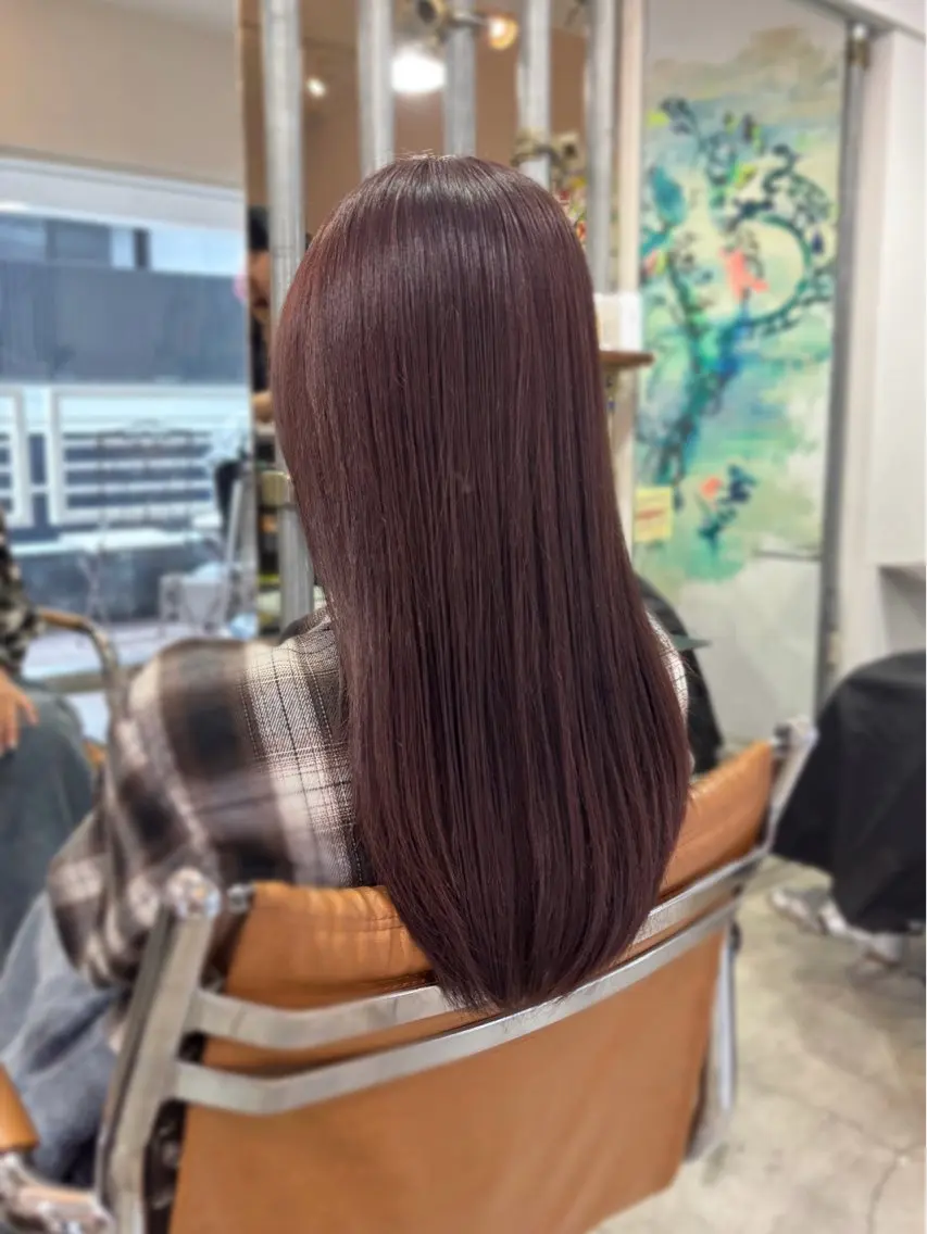 セミロング カット 縮毛矯正 トリートメント 髪質改善/ヘアケア coiiはしもとはなのヘアスタイル