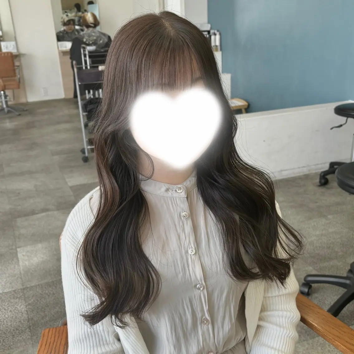 ロング カラー ヘアカラー トリートメント うる艶カラー/ レイヤー/アスカのヘアスタイル