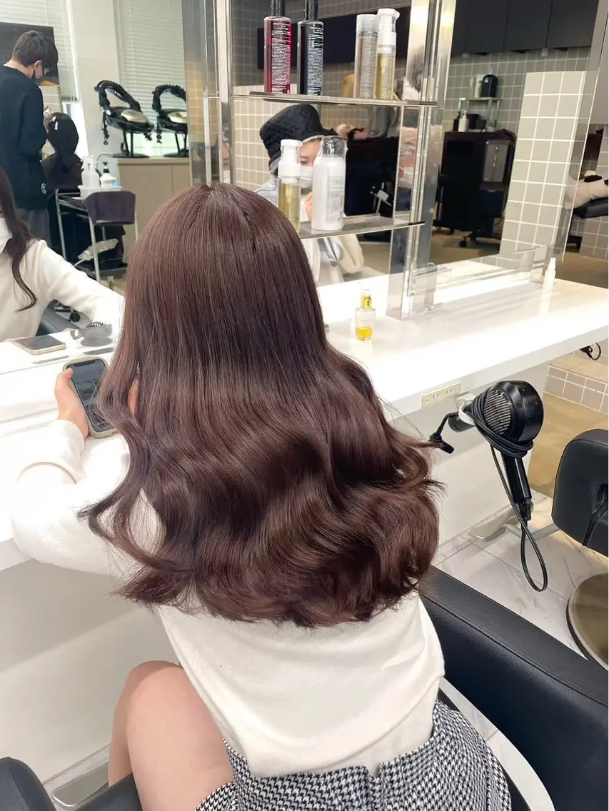 ロング カラー mao⭐️ 透明感カラー‎⭐️のヘアスタイル