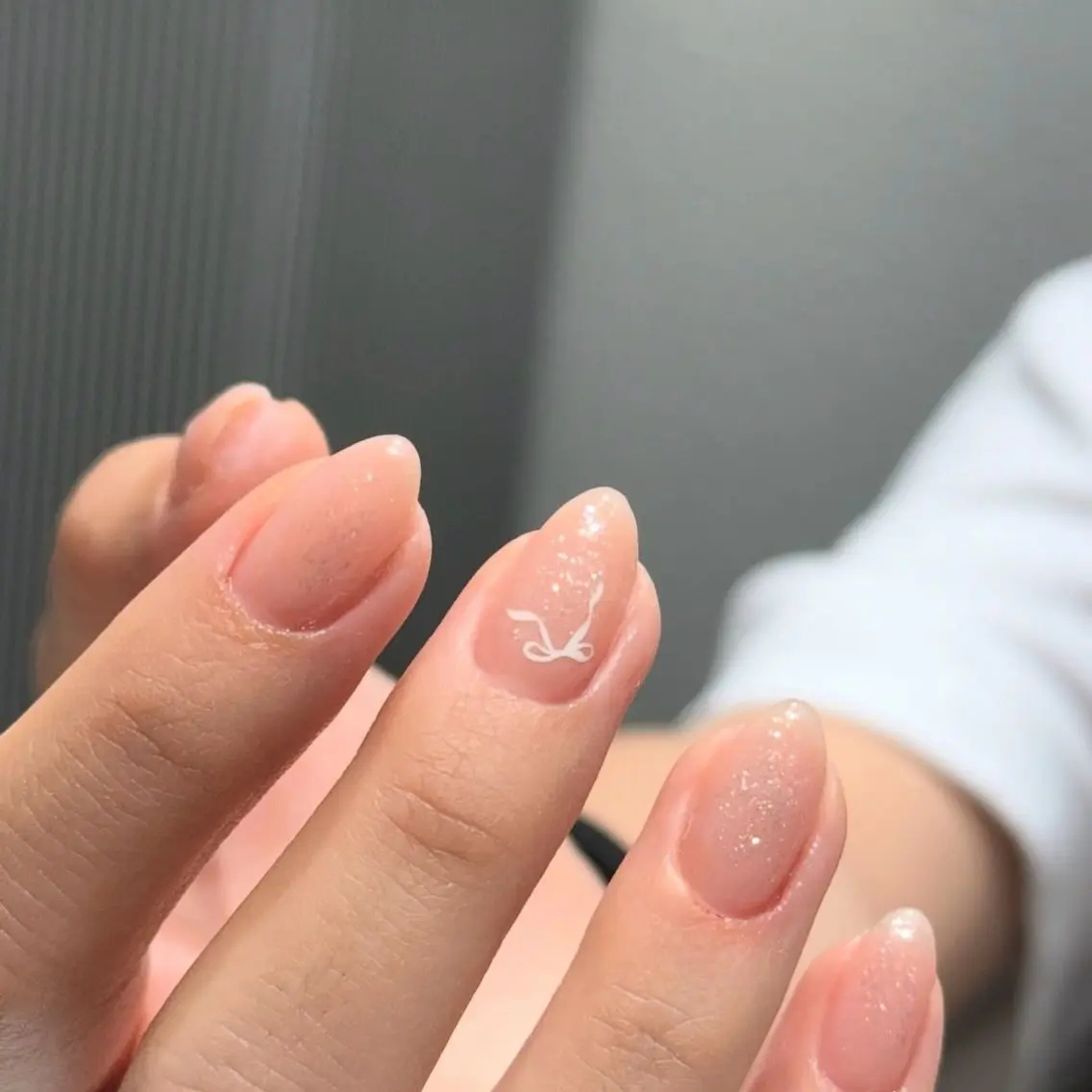 ネイル チークネイル 韓国ネイル シンプルネイル ワンホンネイル ハンドネイル ハンドケア Akina Nailのネイルデザイン