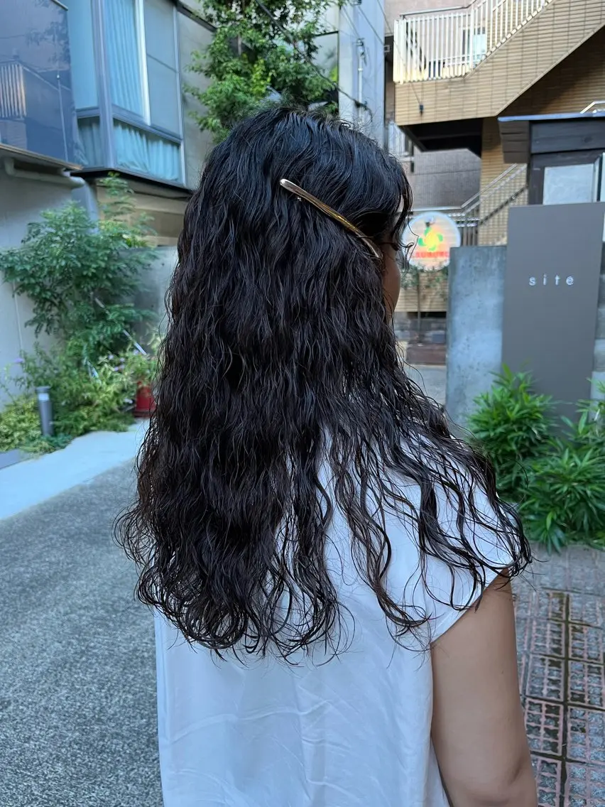 ロング パーマ パーマ ロングパーマ木村 ボブパーマのヘアスタイル
