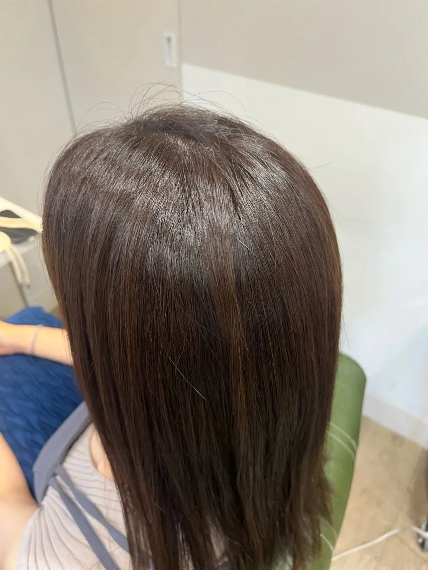 ミディアム カラー ブラウンカラー ナチュラルブラウン 小鴨 美佳のヘアスタイル