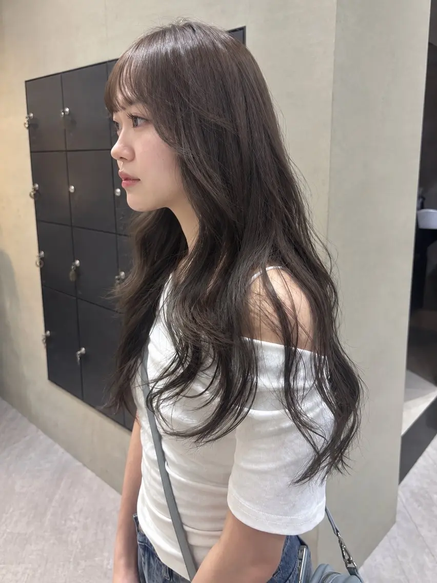 ロング カット ヘアカラー ヒナノ/透明感カラー /似合わせカットのヘアスタイル