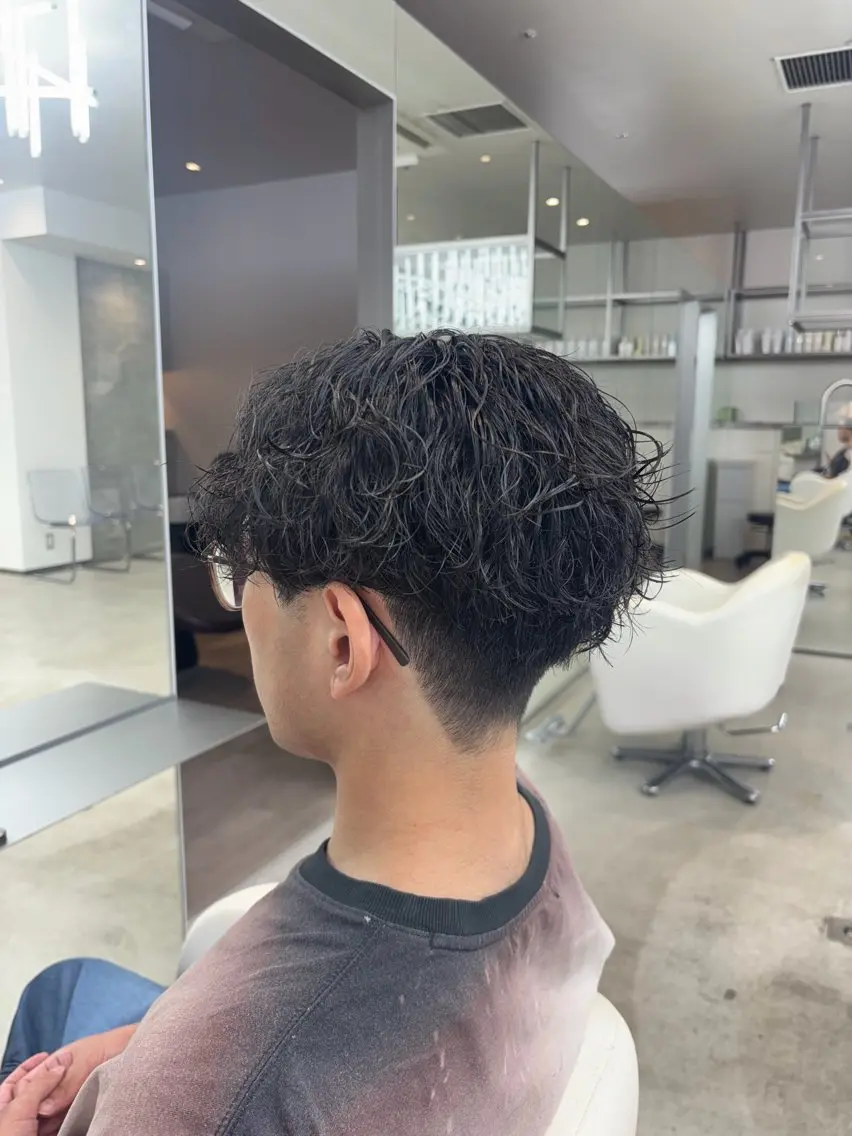 パーマ メンズ メンズパーマ ツイストスパイラルパーマ スパイラルパーマ カット マンツーマンサロン 🤍Tanakaのヘアスタイル