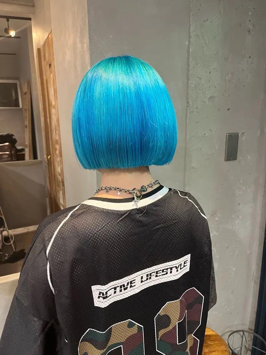 ミディアム カラー ブリーチ ダブルカラー tamakawa hinaのヘアスタイル