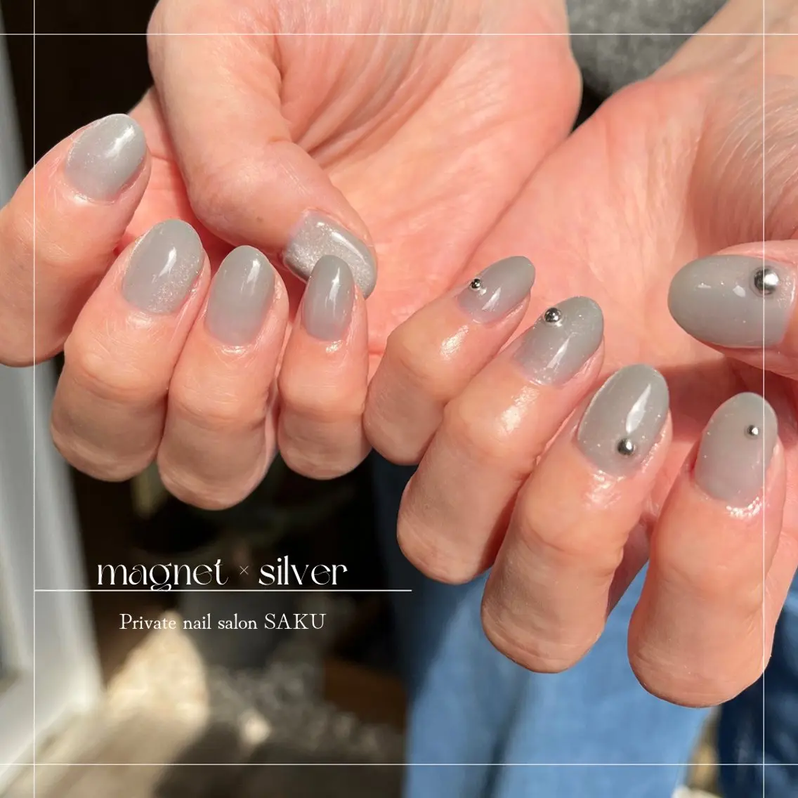 ネイル ニュアンスネイル シンプルネイル SAKU nail 作島茜のネイルデザイン