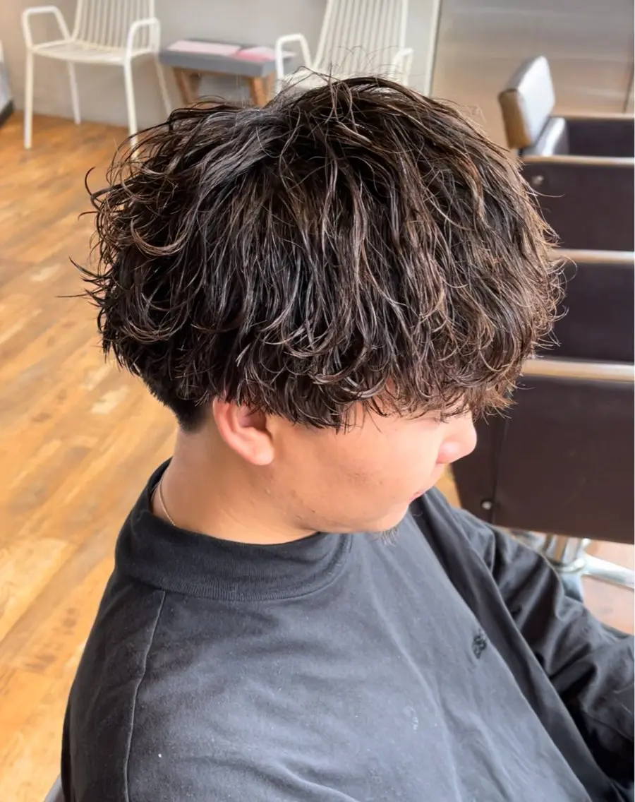 🌟【ミニモ限定クーポン】メンズカット+特殊パーマ+ハイライト【ツイスト、波巻き等】🌟#波巻き#ツイスト#ツイスパの写真