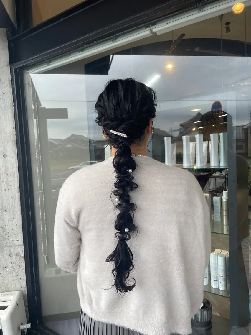 ロング ヘアアレンジ ロング マキノ キョウカのヘアスタイル