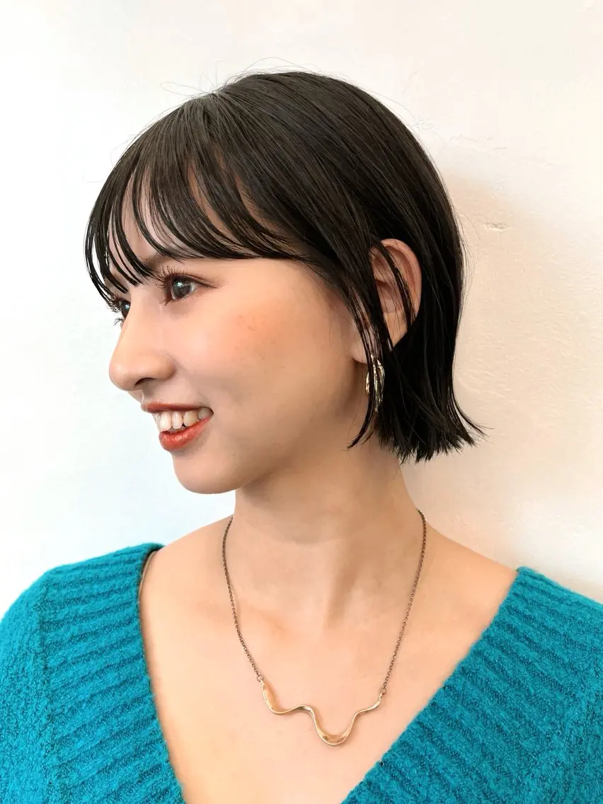 ミディアム カラー ヘアアレンジ 透明感カラー グレージュ ボブ 🌱ボブ/レイヤー/ ベージュ/あやみ✨のヘアスタイル