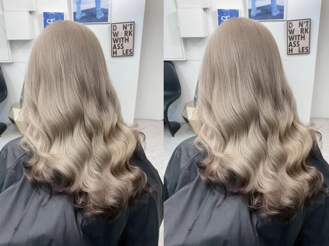 ロング ミサキ🎀ピンク🩷 ミルクティー🤎のヘアスタイル
