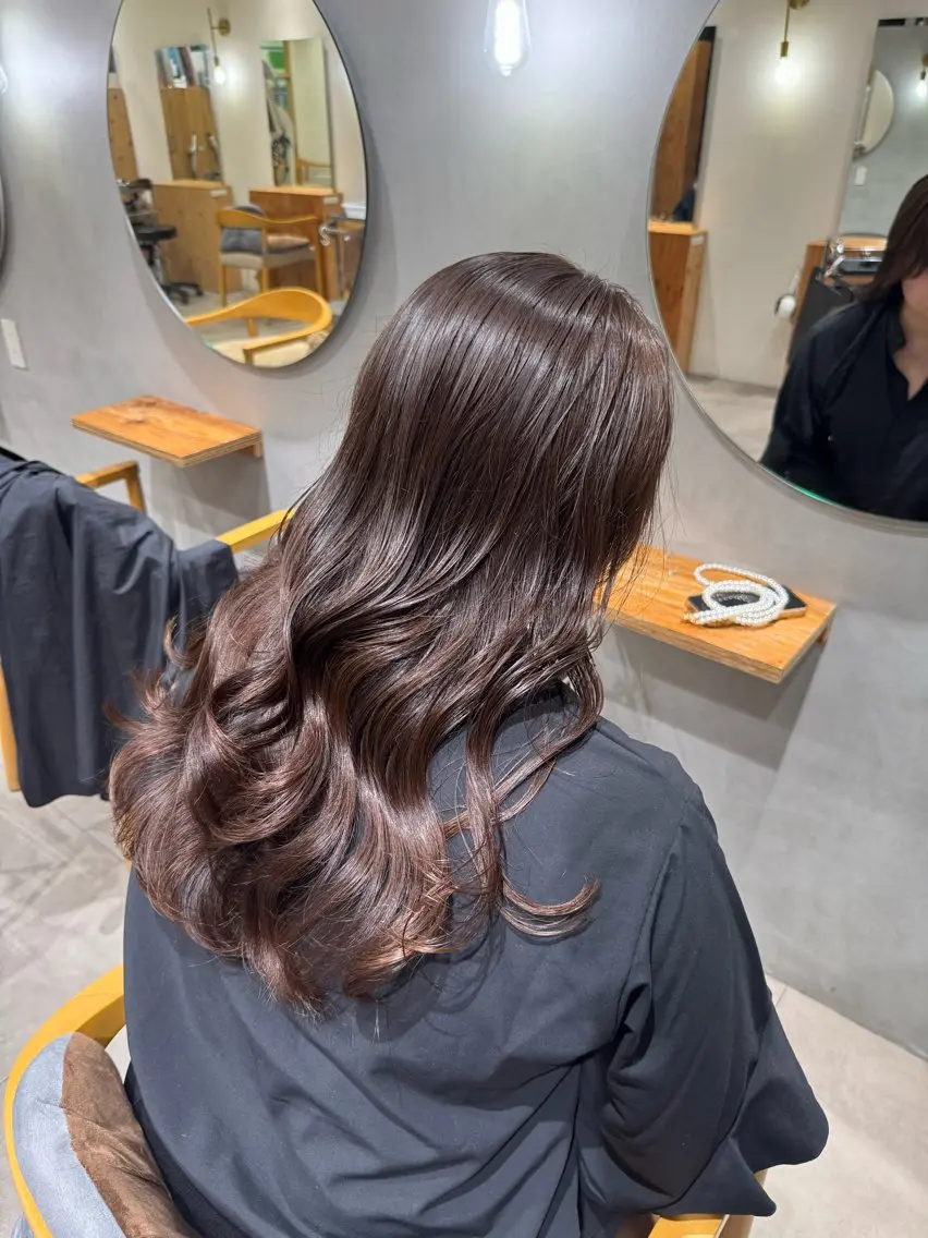 ロング カラー 💛ブリーチカラー /ブリーチ縮毛💛のヘアスタイル