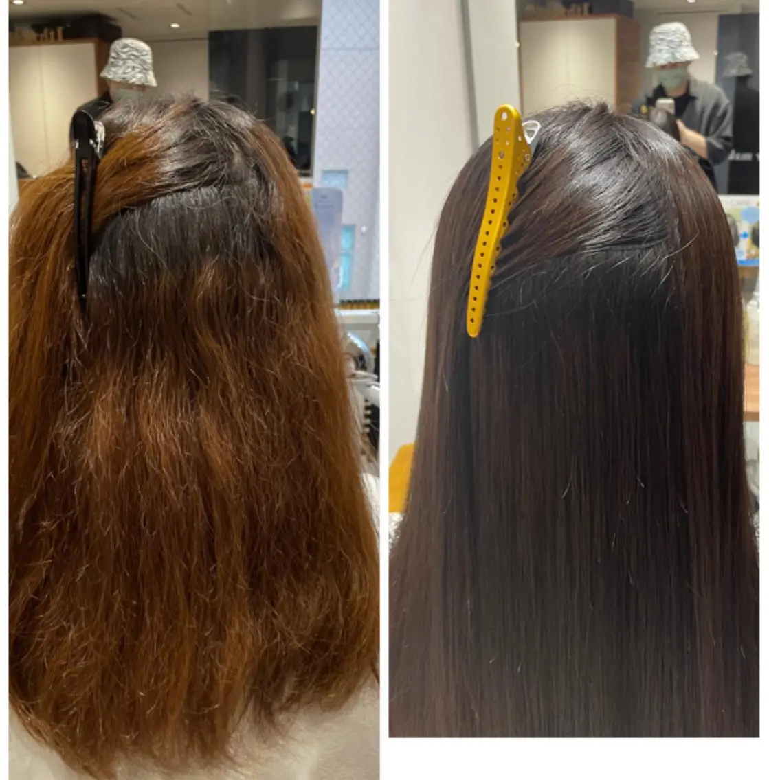 パーマ 髪質改善 縮毛矯正 ストレートパーマ 縮毛矯正 トリートメント ヘアセット 透明感ブリーチ ハイトーンウエダのヘアスタイル