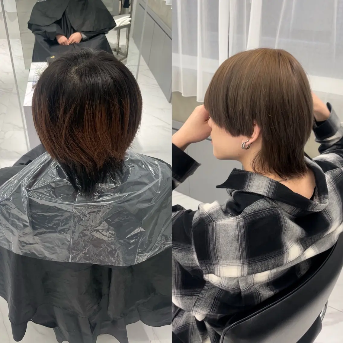 ショート カラー メンズ yuzuna ハイトーン 天神のヘアスタイル