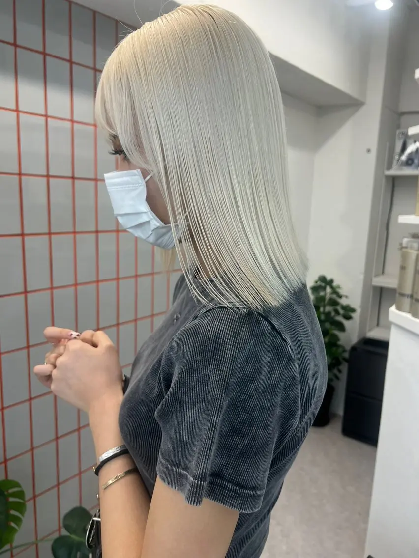 ミディアム カラー 💍モテる艶髪 透明感カラー💖のヘアスタイル
