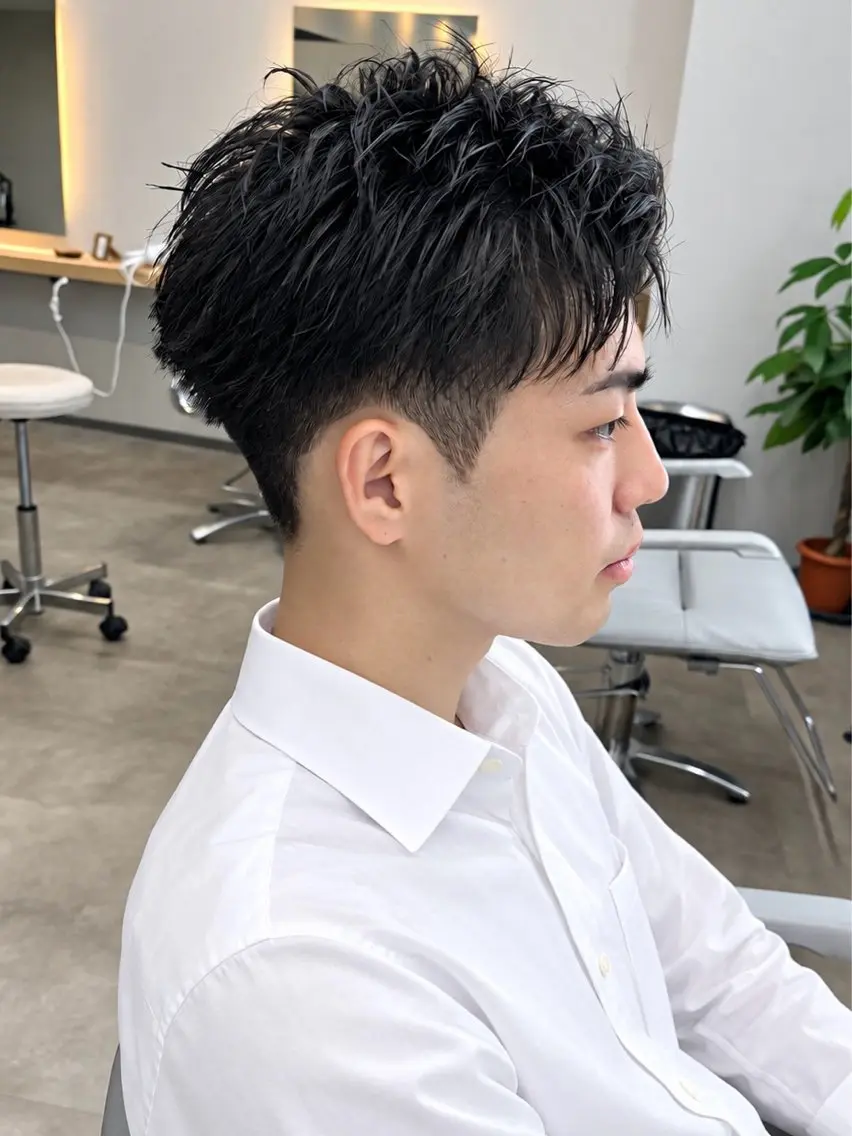 メンズ ビジネス カット 保立メンズカット 船橋駅メンズパーマのヘアスタイル