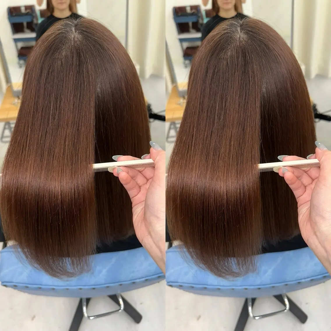 ロング 髪質改善🩵縮毛矯正 代々木/木下のヘアスタイル