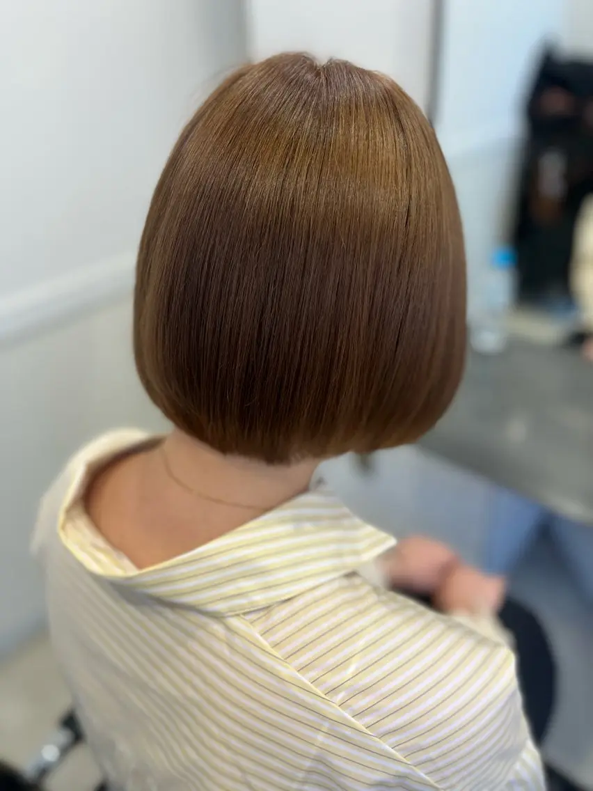 ショート カラー ブリーチ 透明感カラー ブリーチなしカラー 髪質改善 トリートメント 【ただの天才 🎨】のヘアスタイル