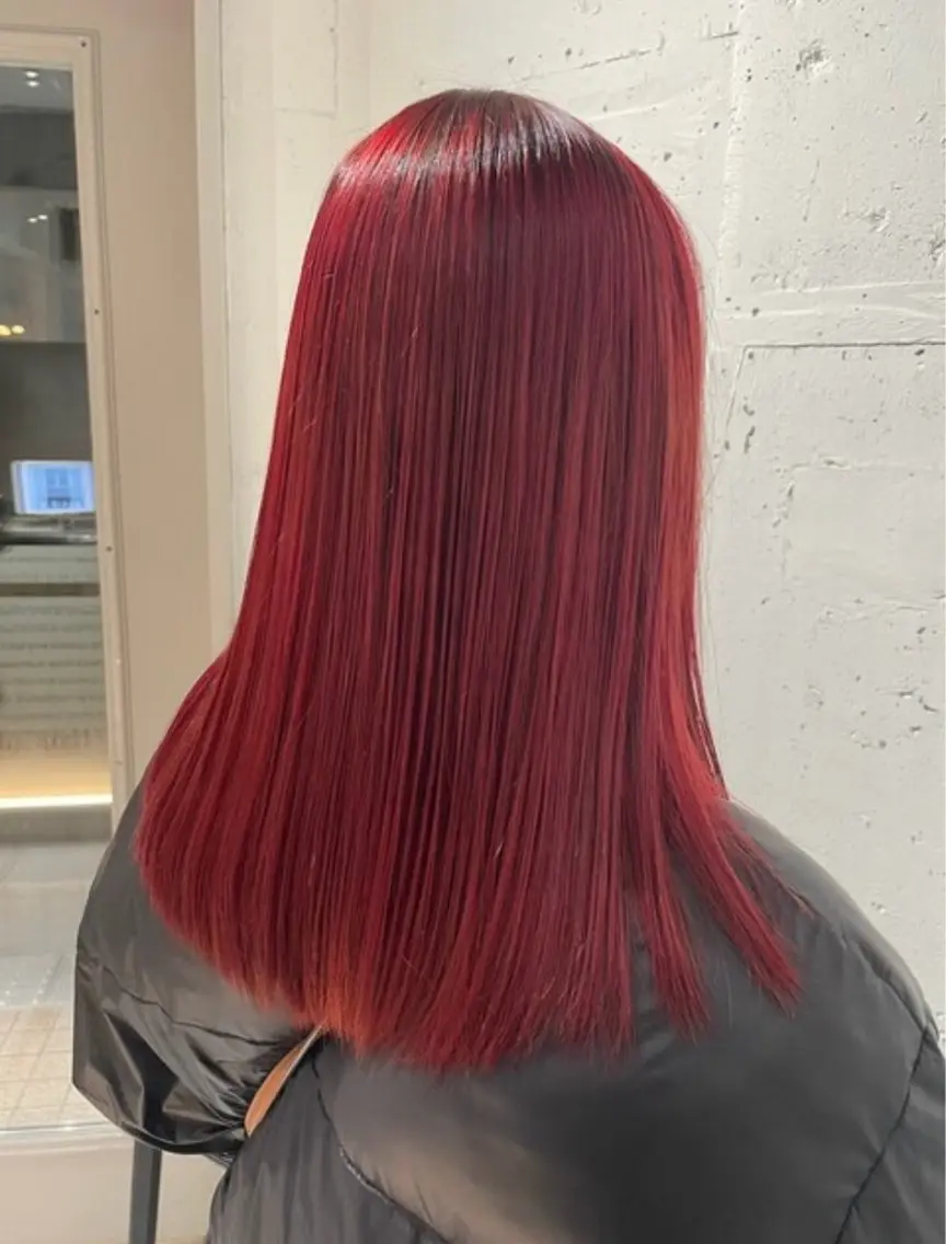 ロング カラー ブリ—チ🎨パ—マ 🌿表参道ちえ🌿のヘアスタイル