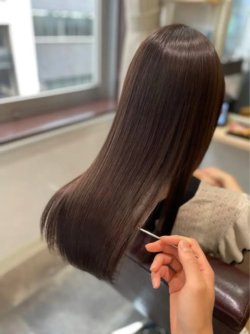ロング 縮毛矯正 est-r. Shionのヘアスタイル