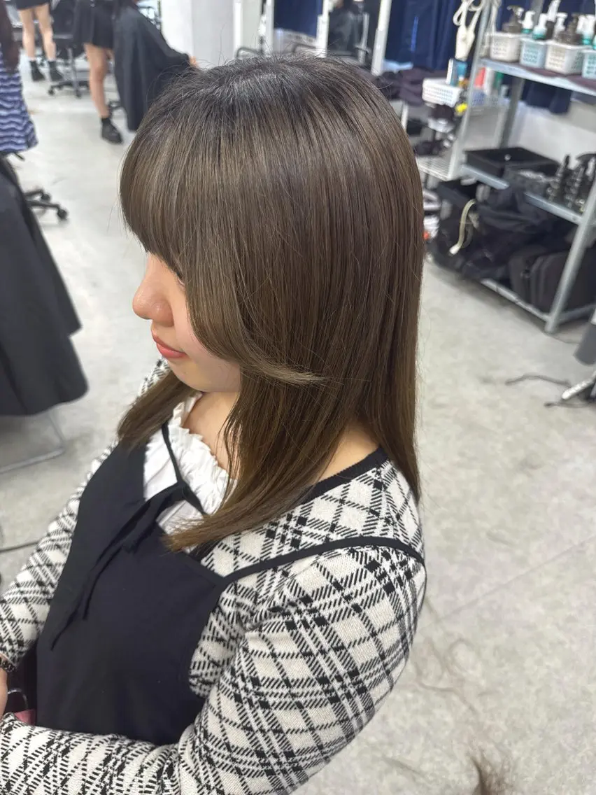 ロング カット ヘッドスパ ヘアセット 透明感×暖色カラー 🍒𝐘𝐮𝐤𝐚のヘアスタイル
