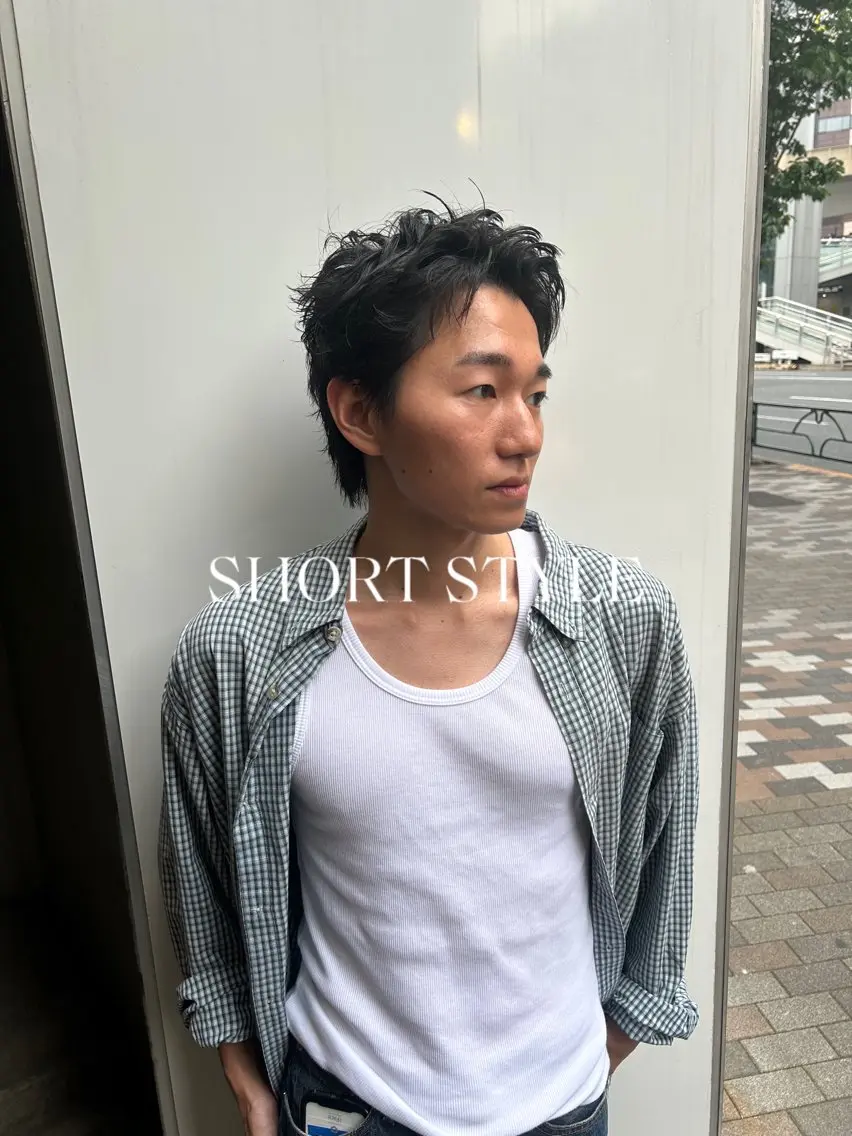 ショート パーマ メンズ メンズブリーチ メンズハイライト メンズインナーカラー メンズパーマ プードルパーマ カット 💈メンズ短髪特化 ✂︎伊藤大輝💈のヘアスタイル