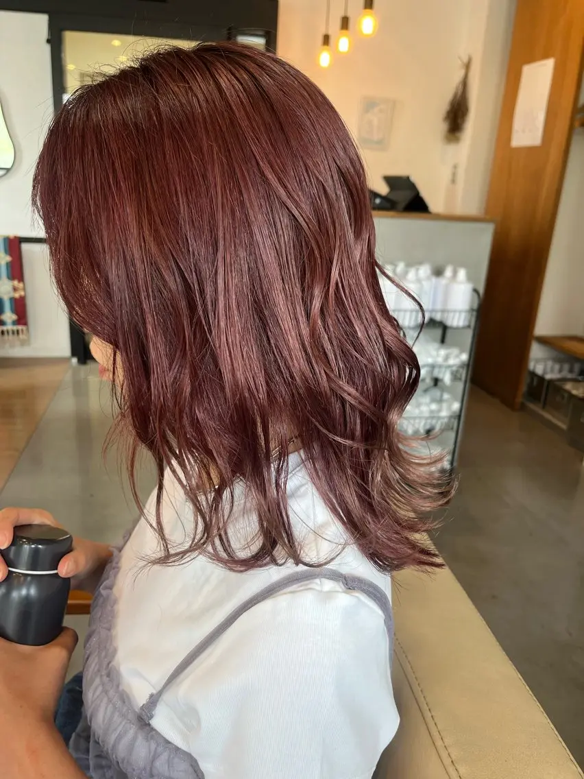 セミロング カット ヘアカラー 阪神西宮★JUNO 川﨑温子のヘアスタイル