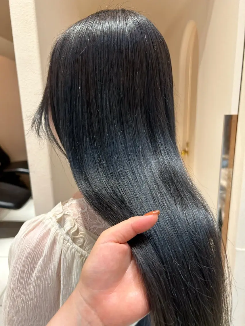 ⭐︎期間限定⭐︎🎨ブリーチなしケアカラー(シャンプー+ブロー+スタイリング込み)の写真