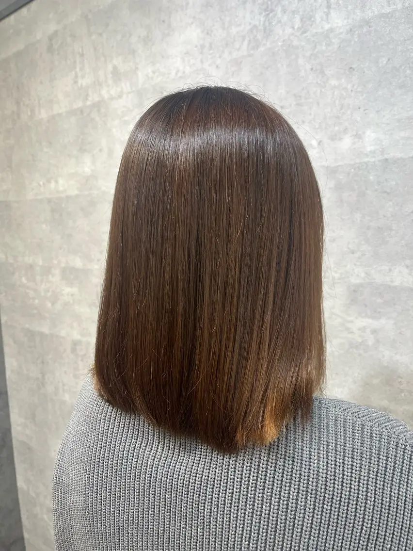 セミロング カラー 紫音 cutwells郡山のヘアスタイル
