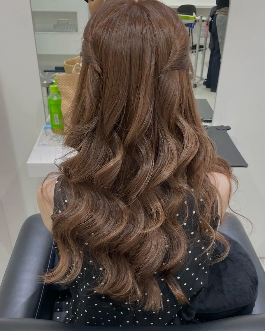 【 ヘアアレンジ 】[ハーフアップ] お祭り👘結婚式に行かれる方🌺の写真