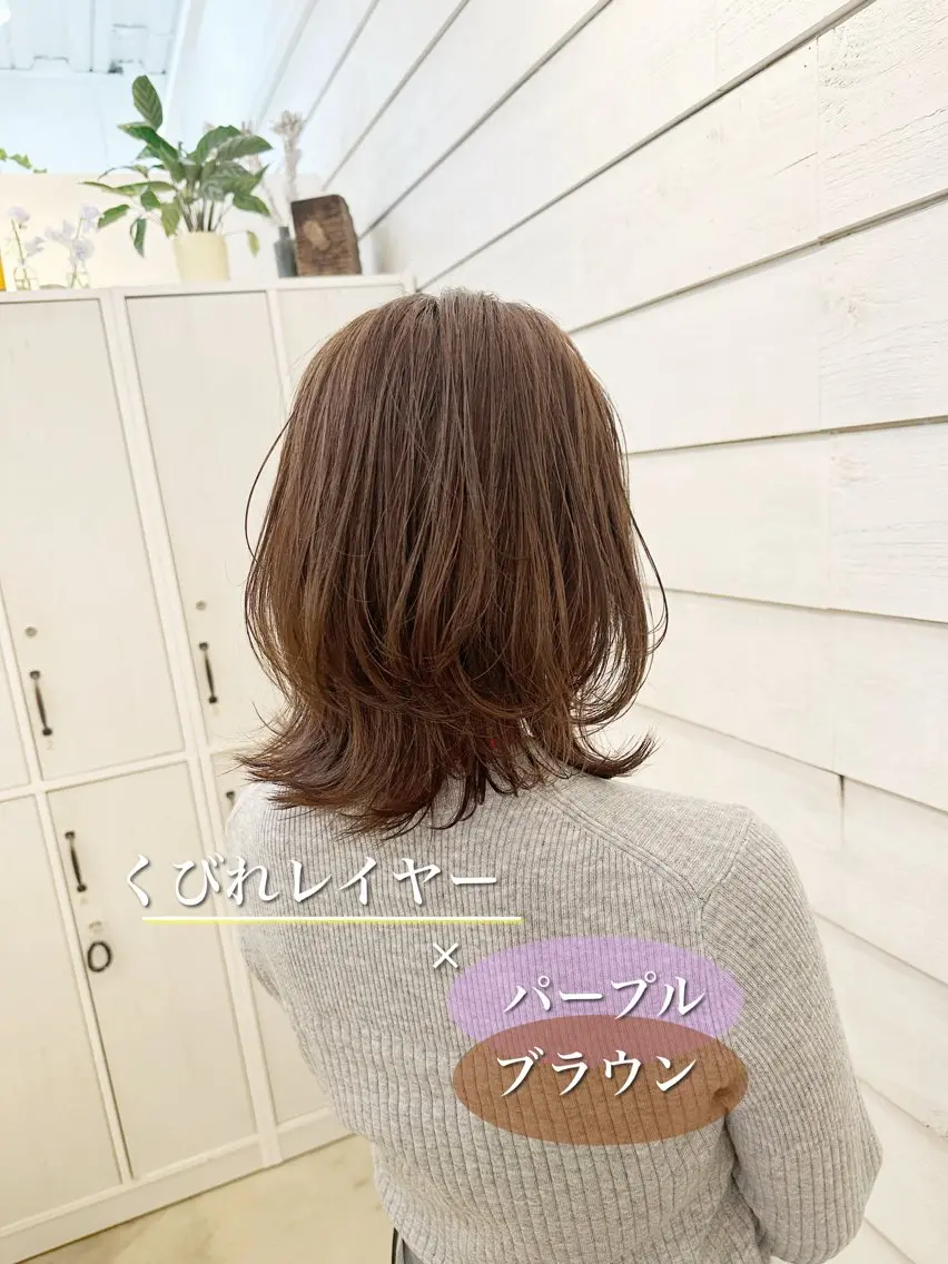 ミディアム カラー ショートボブ ボブ くせ毛 カット ヘアカラー 👑銀座ショート/ 絶壁補正/金子涼👑のヘアスタイル