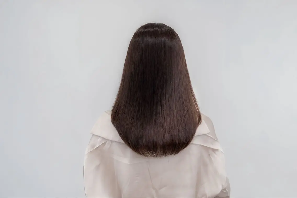 ロング 髪質改善 SNSモデルのヘアスタイル