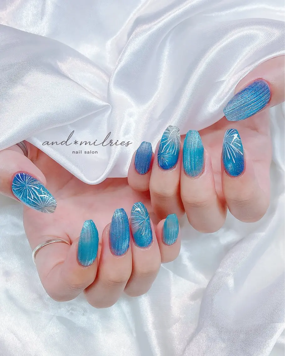 ネイル アートネイル 長さ出し ロングネイル and* milriesのネイルデザイン